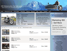 Tablet Screenshot of hdmotorcyclesforsale.com